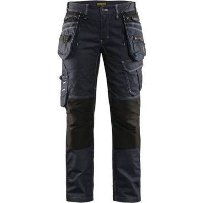 BLAKLADER  79901141 PANTALON D'ARTISAN POUR DAMES X1900 STRETCH, Bleu marine/Noir, taille C36