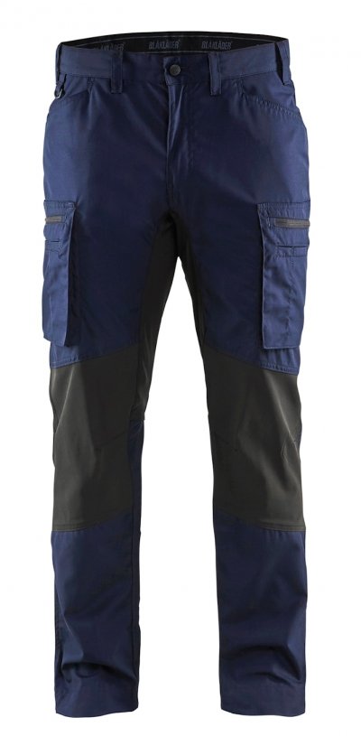 BLAKLADER  Pantalon maintenance +stretch Marine/Noir - 145918458999