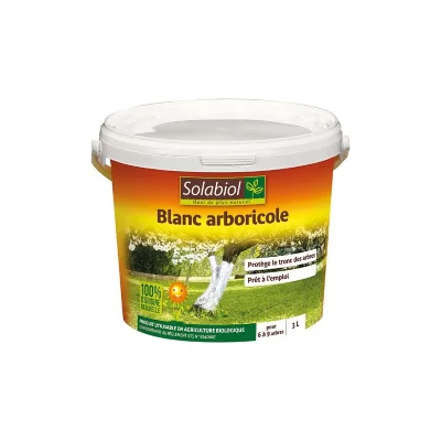 SOLABIOL Blanc arboricole seau -  - 3 L - Pour prot&eacute;ger les troncs des arbres fruitiers