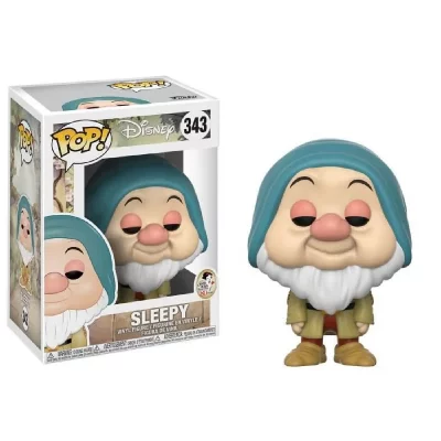 FUNKO Blanche Neige et les Sept Nains - Figurine POP! Dormeur 9 cm 