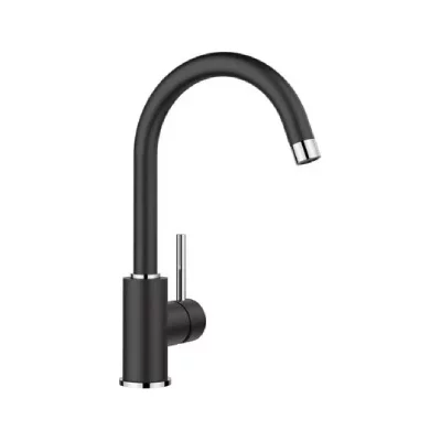 BLANCO  526145 Mida Robinet de Cuisine, Noir Silgranit, Hochdruck