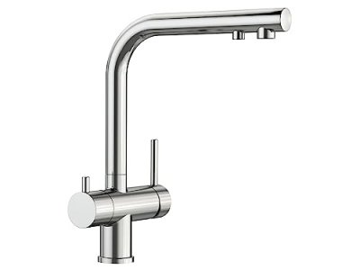 BLANCO  FONTAS II 523 129 Robinet de Cuisine, Acier Inoxydable, Small