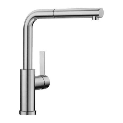 BLANCO  Mitigeur rabattable  Lanora-S-F inox bross&eacute;