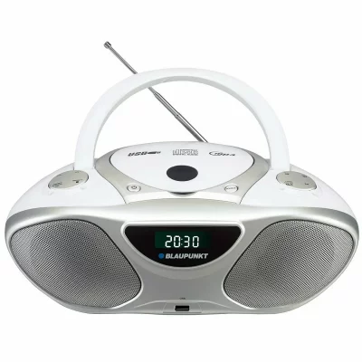 BLAUPUNKT  BB14WH Lecteur CD enregistreur Argent, Blanc