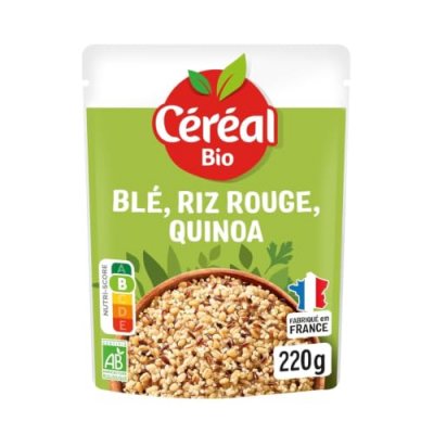 CéRéAL BIO Bl&eacute; Micro-ondes Riz Rouge&Quinoa Bio Cereal - Le Sachet De 220 G