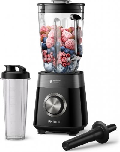 PHILIPS Blender &eacute;lectrique 2 L 1200 W avec gobelet &agrave; emporter - Neuf
