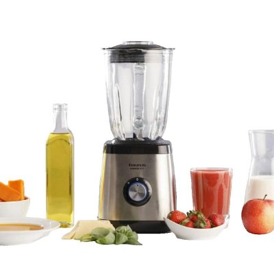TAURUS Blender en verre  Magnum 1500 1500 W Noir et Argent