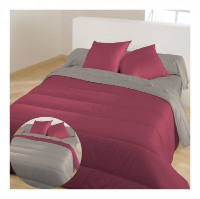 GENERIQUE Bleu Calin Couette Chaude Bicolore Bourgogne / Poivre 140x200 Cm