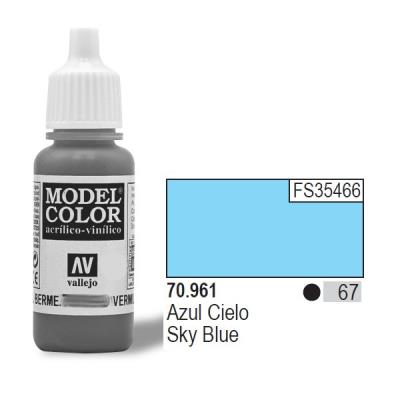 VALLEJO Bleu Ciel 067 / 961 Pot De Peinture Acrylique 17ml - Prince August
