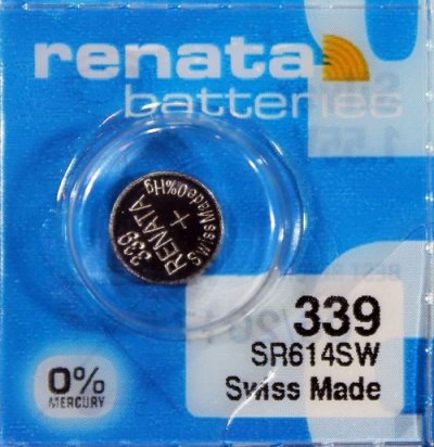 RENATA Blister de 1 Pile bouton oxyde argent X339 SR614SW