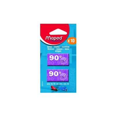 MAPED Blister de 10 lames de coupe 90&deg; pour matcutter et advanced matcuter 099093 - 
