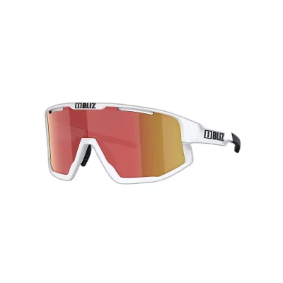 BLIZ  Fusion Sunglasses Blanc,Orange Smoke With Red Multicoating/CAT3