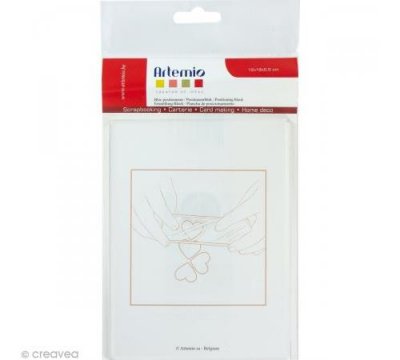 ARTEMIO Bloc acrylique pour tampon transparent 12 x 16 cm