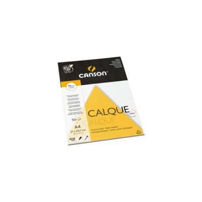 CANSON Bloc Calque A3 90g/M&sup2; 50 Feuilles Microfine