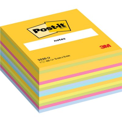 POST IT Bloc cube multicouleurs Post-it 76 x 76 mm - bloc de 450 feuilles.