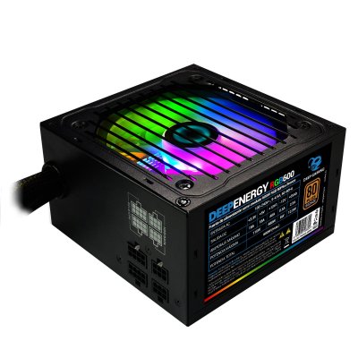 COOLBOX Bloc d'Alimentation DG-PWS600-MRBZ ATX 600W RGB Noir &Oslash; 12 cm x 1