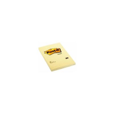 POST IT Bloc de 100 notes repositionnables Post-It - rectangle jaune - 102 x 152 mm - 6x100 feuilles
