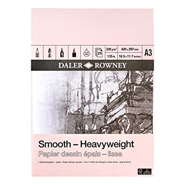 DALER ROWNEY Bloc Heavyweight 42x29.7a3 220g 25 Feuilles