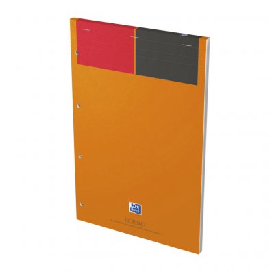 OXFORD Bloc notepad 001 21x32 ligne detachable perfore 4t blanc
