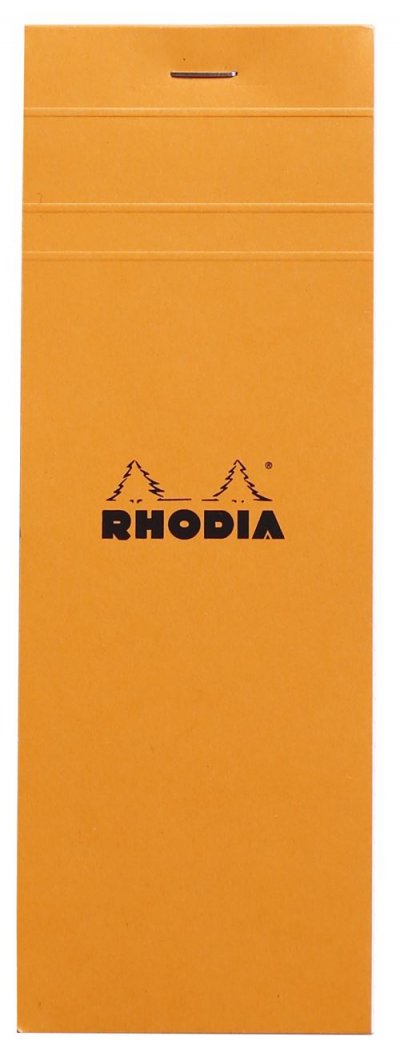 RHODIA Bloc-notes agraf&eacute; petits carreaux,  (7,4 x 21 cm, 160 pages)