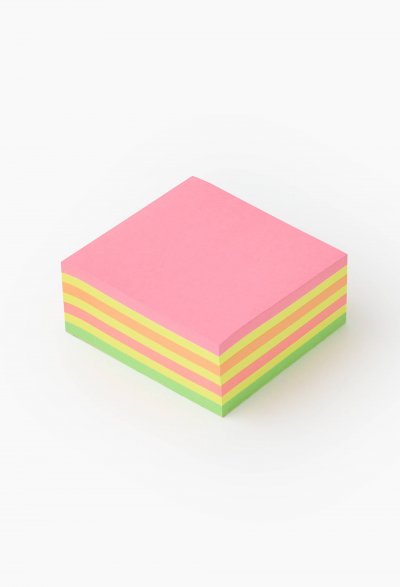 POST IT&REG; Bloc-notes Neon Rose 76x76mm Post It - Le Bloc-notes