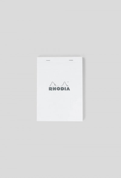 RHODIA Bloc-notes Premium Blanc A5  - Le Bloc-notes De 80 Feuilles