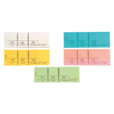 EXACOMPTA Bloc Passe-partout 100 Feuil. Num 3 Volets 48x15cm