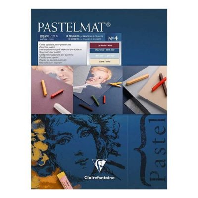  Bloc Pastelmat N&deg;4 - 18 X 24 Cm - 12 Feuilles - Clairefontaine