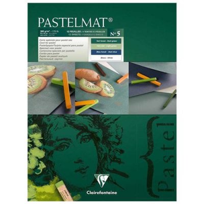 CLAIREFONTAINE Bloc Pastelmat N 5 - 30 x 40 cm - 12 feuilles - 
