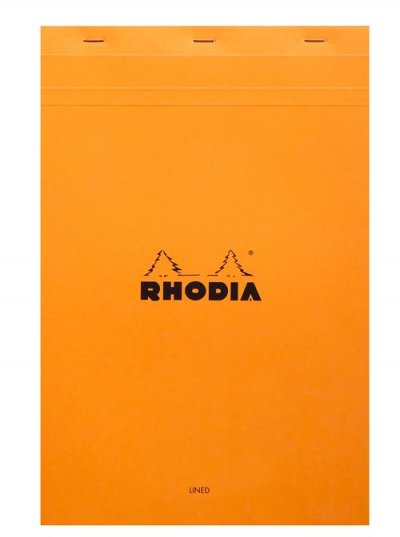 RHODIA Bloc  n&deg;19 format 21 x 31,8 cm r&eacute;glure lign&eacute;e + marge 80g