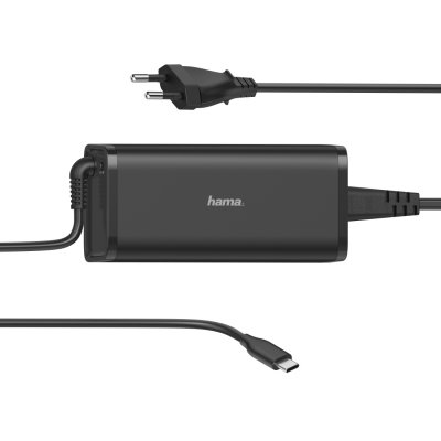 HAMA Bloc secteur pr ord. Port. Univ. Usb-c, power delivery (pd), 5-20v/100w