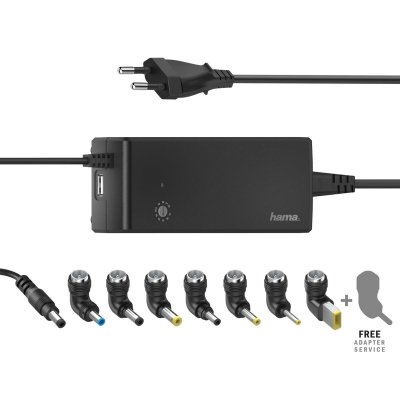 HAMA Bloc secteur universel pour ordinateur portable, 12 - 22 V/90 W - Neuf