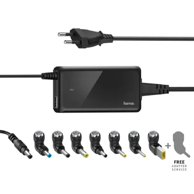 HAMA Bloc secteur universel pr ordinateur portable ""slim & light"", 19v/65w