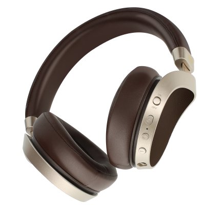 BLUE STAR  Casque Bluetooth Autonomie 40h - Marron