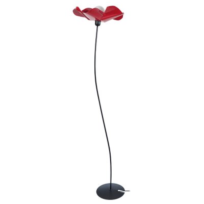 TOSEL BLUME - Lampadaire arbre m&eacute;tal noir et rouge