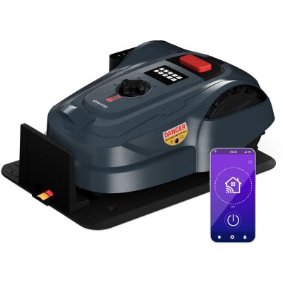 BLUMFELDT  robot tondeuse grassconnect entretien de la pelouse jusqu'&agrave; 1000m&sup2; contr&ocirc;l&eacute; par app gris 