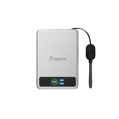 BMX  Powerbank MagSafe 5000mAh Qi2 Argent