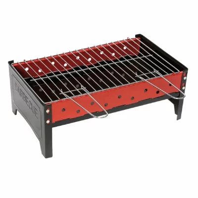 CAMP GEAR Bo-camp barbecue au charbon 44 x 25 x 16 cm acier inoxydable 409189