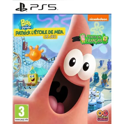 Bob l'&eacute;ponge: Patrick l&rsquo;&Eacute;toile de Mer Le Jeu PS5 