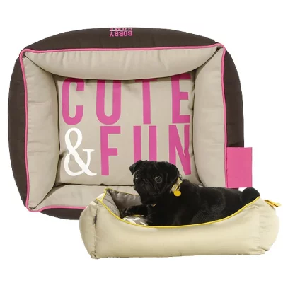 LES ANIMAUX DE LA FEE Bobby Cute Corbeille pour Chien Rose Taille XS