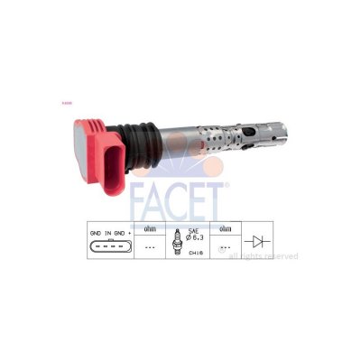 FACET Bobine dallumage Made in Italy - OE Equivalent 9.6336 