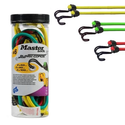 MASTER LOCK Bocal de 6 sangles 