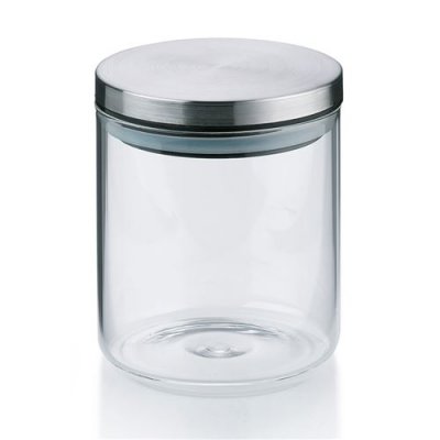  Bocal herm&eacute;tique en verre avec couvercle en inox Vorratsdosen-0.35L