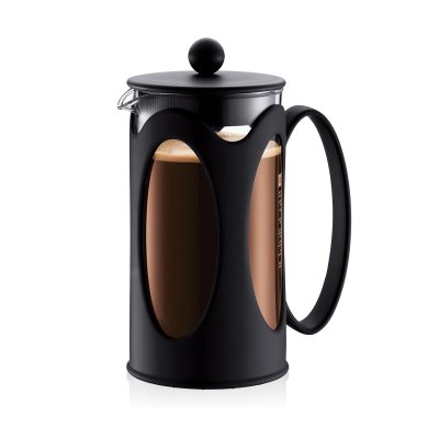 BODUM  - 10685-01 - Kenya - Cafeti&egrave;re &agrave; Piston 8 Tasses - 1.0 L - Noir