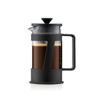 BODUM  - 10891-01 - Crema - Cafeti&egrave;re &agrave; Piston 3 Tasses - 0,35 L - Noir