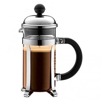 BODUM  1923-16 Chambord Cafeti&egrave;re &Agrave; Piston Pour 3 Tasses Acier Chrom&eacute; 0,35 L