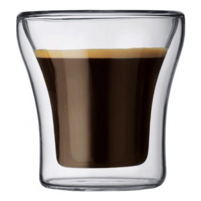 BODUM  ASSAM Set 2 verres, double paroi, 0.1 l Transparent