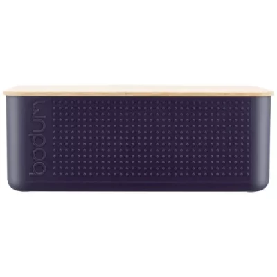 BODUM  BISTRO Boite &agrave; pain grand mod&egrave;le, couvercle bambou Midnight