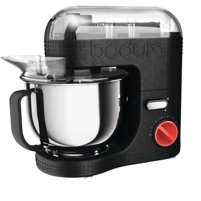BODUM  BISTRO Robot de cuisine &eacute;lectrique, 700 W, bol inox 4.7 l Noir