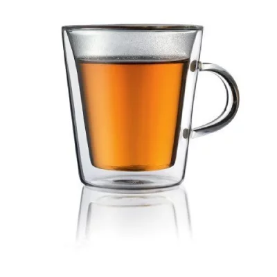 BODUM  CANTEEN Set 2 verres, double paroi, avec anse, 0.2 l Transparent